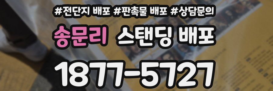 송문리 스탠딩 배포
