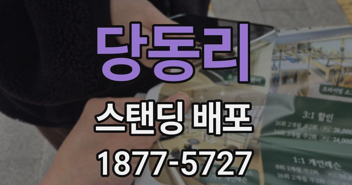 당동리 스탠딩 배포