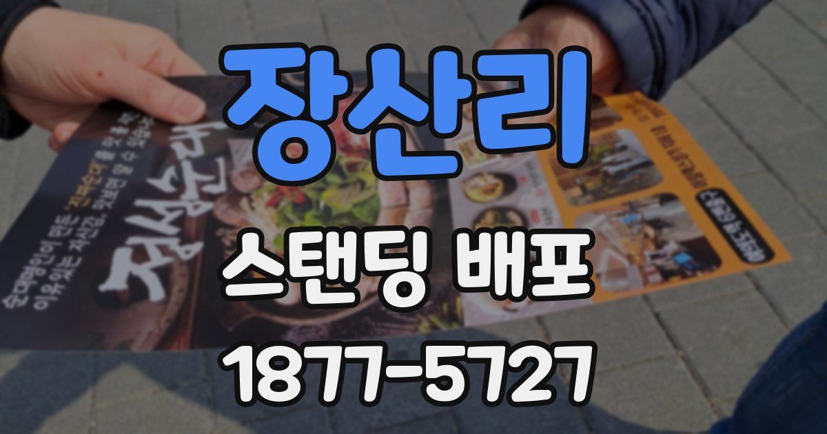 장산리 스탠딩 배포