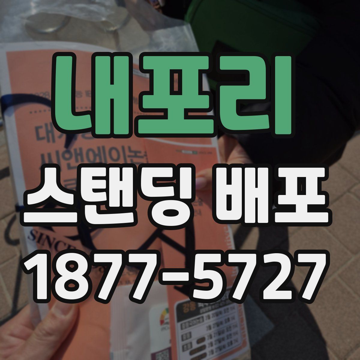 내포리 스탠딩 배포