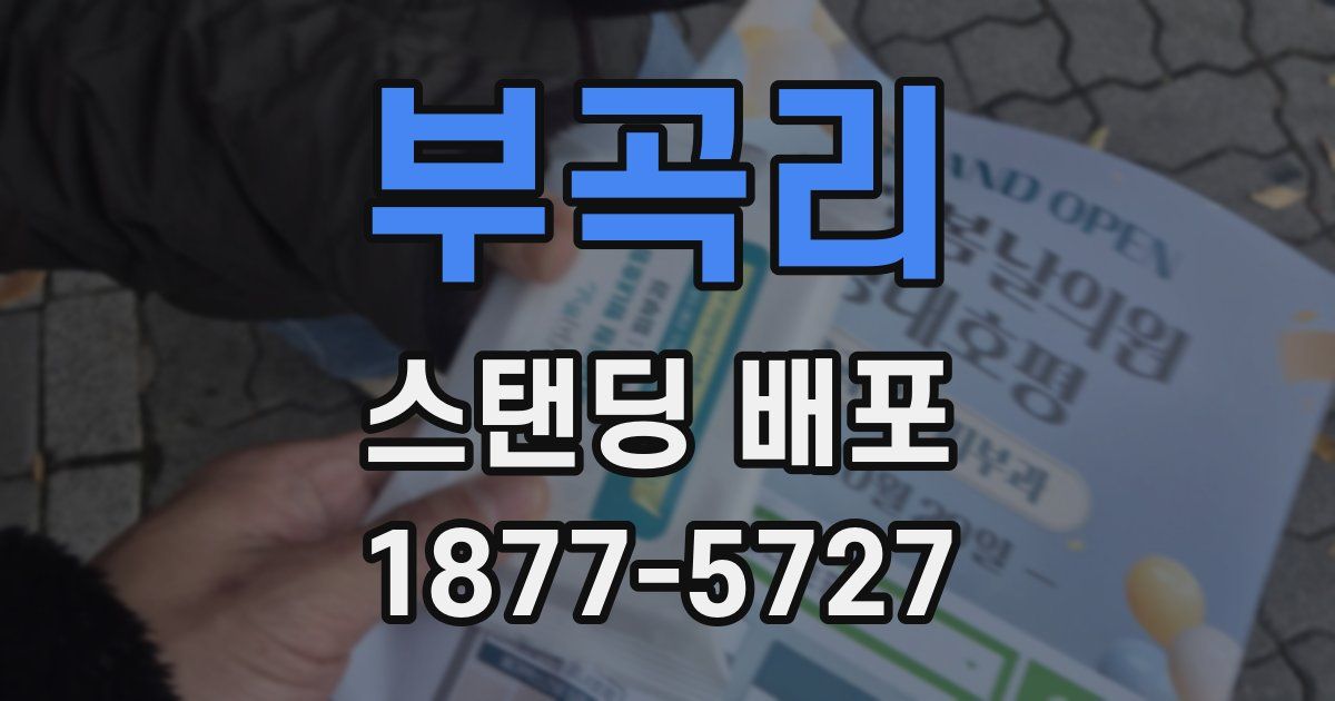 부곡리 스탠딩 배포