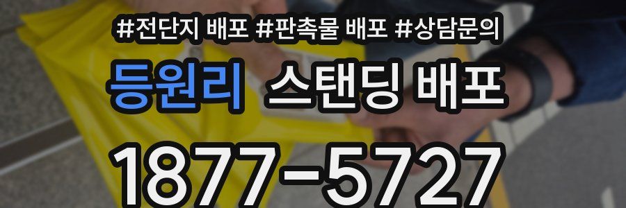 등원리 스탠딩 배포