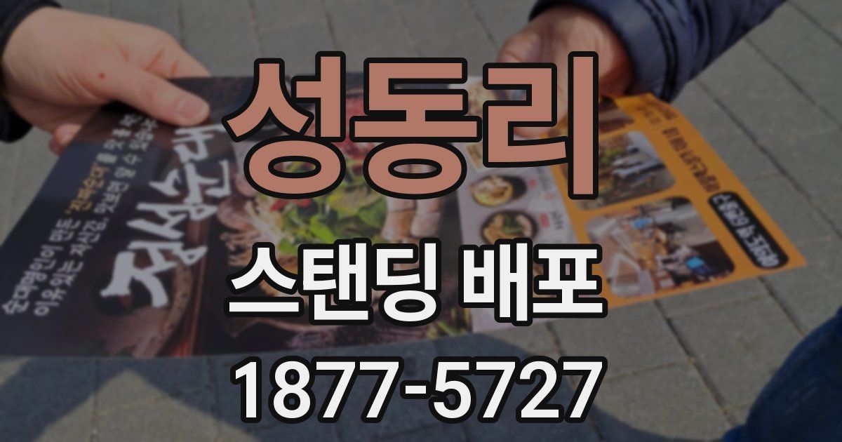 성동리 스탠딩 배포