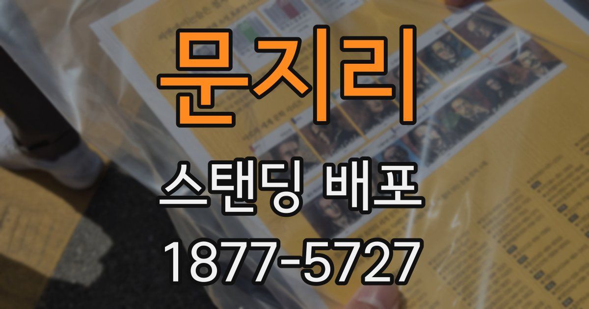 문지리 스탠딩 배포