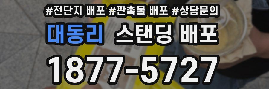 대동리 스탠딩 배포