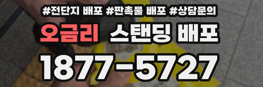 오금리 스탠딩 배포