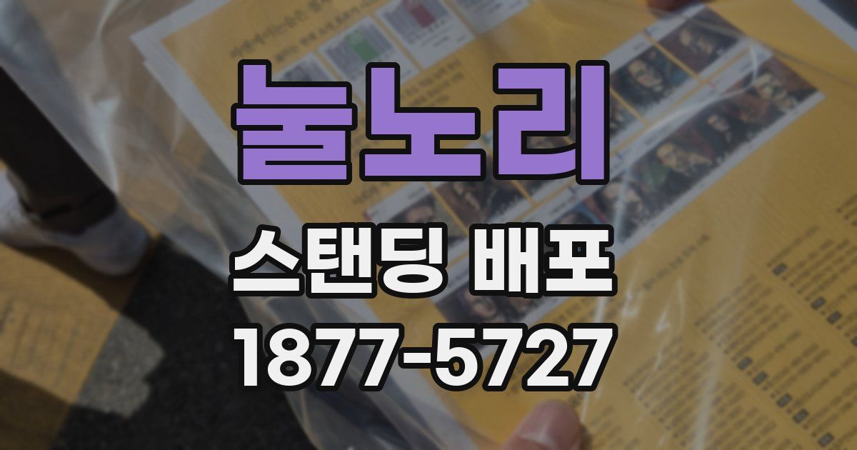 눌노리 스탠딩 배포