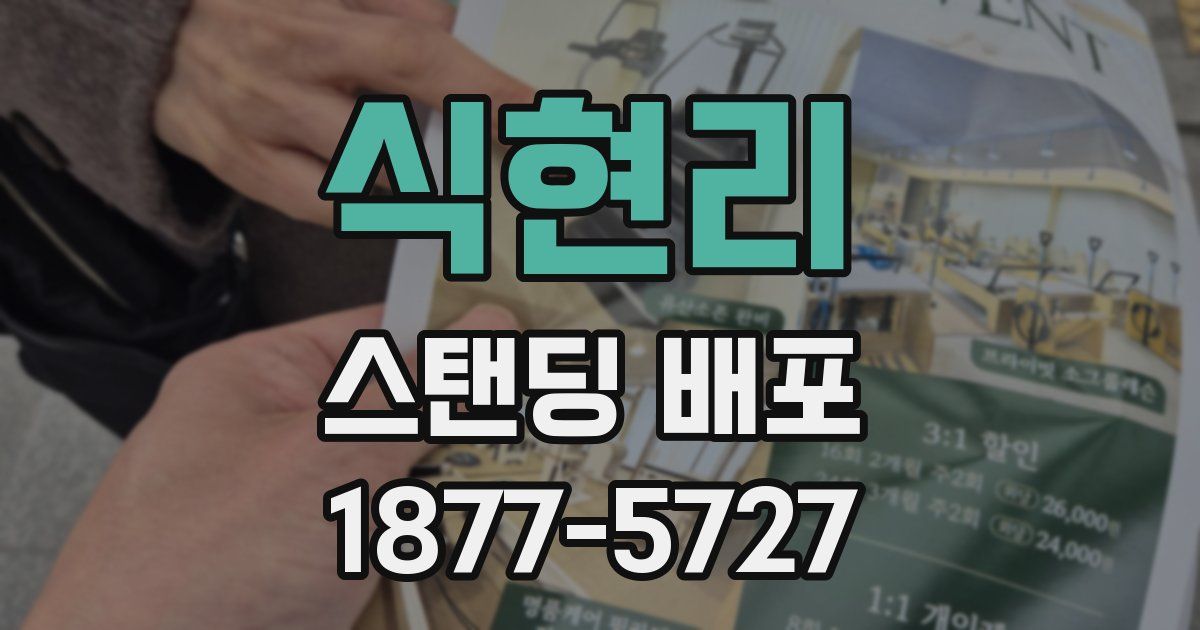 식현리 스탠딩 배포