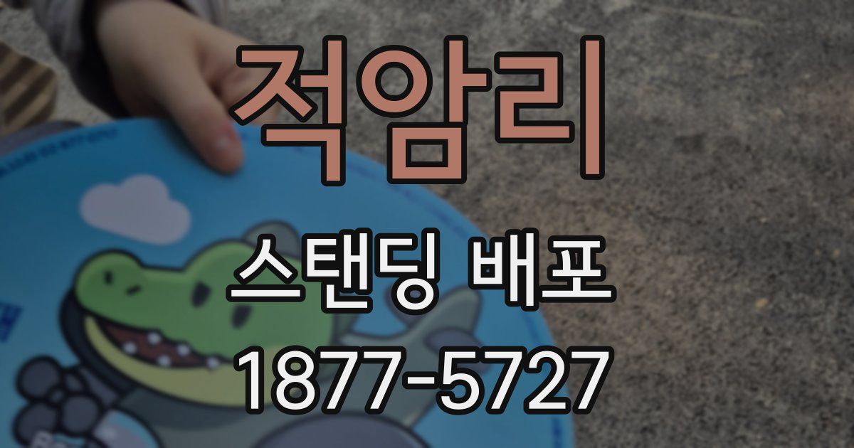 적암리 스탠딩 배포