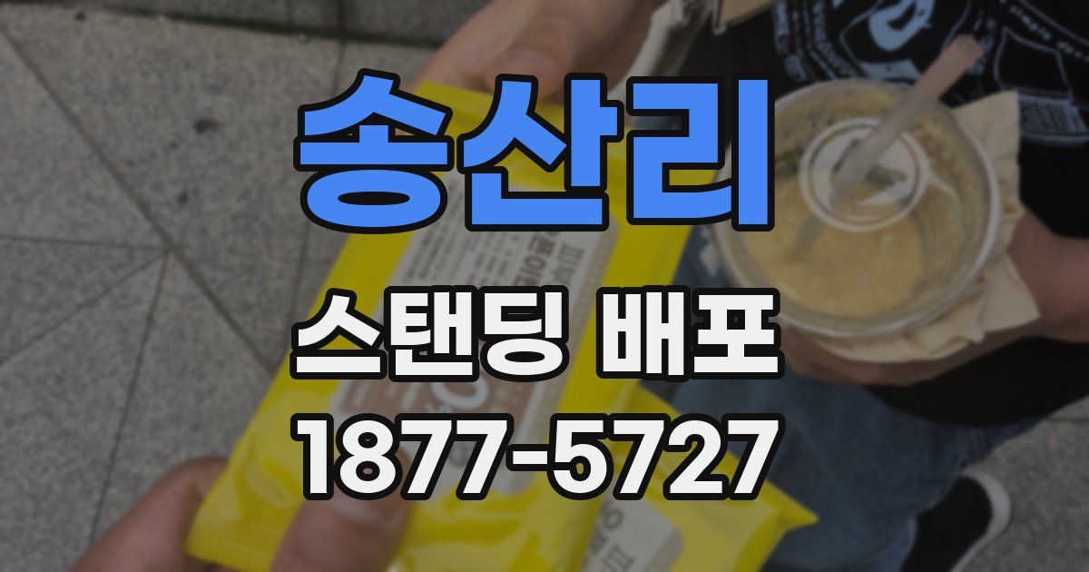 송산리 스탠딩 배포