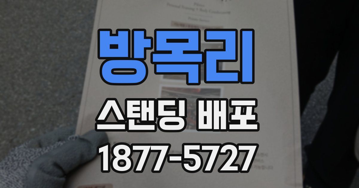 방목리 스탠딩 배포