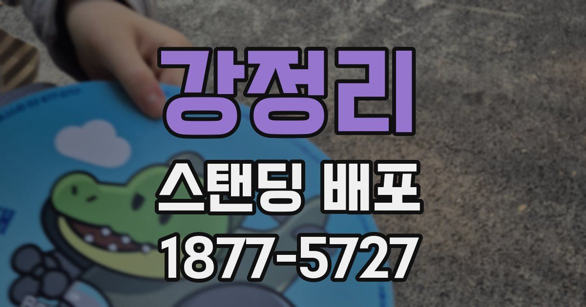 강정리 스탠딩 배포