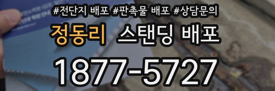 정동리 스탠딩 배포