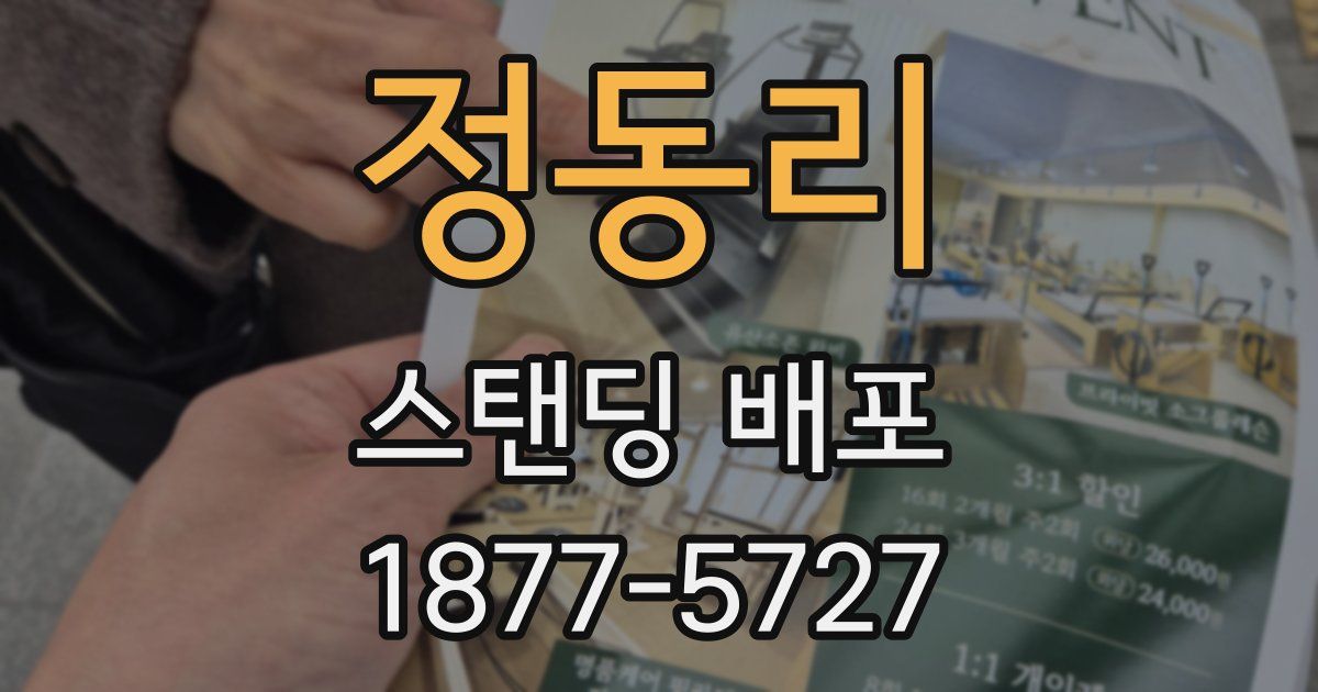 정동리 스탠딩 배포