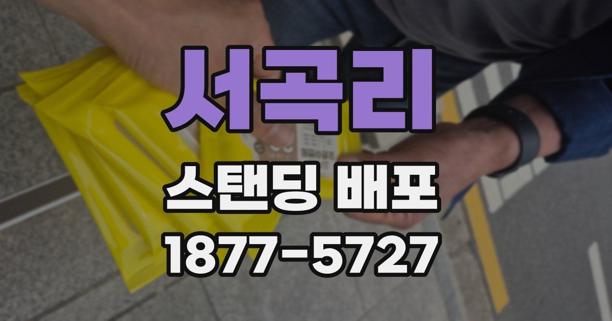 서곡리 스탠딩 배포