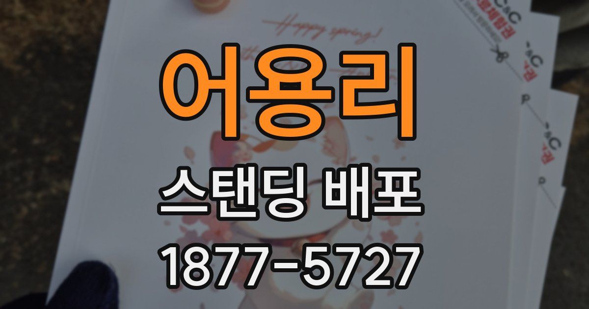 어용리 스탠딩 배포