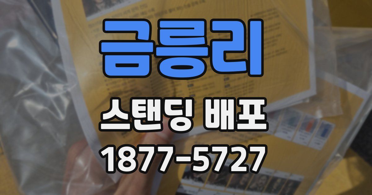 금릉리 스탠딩 배포