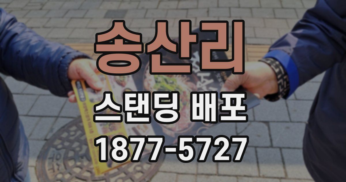 송산리 스탠딩 배포