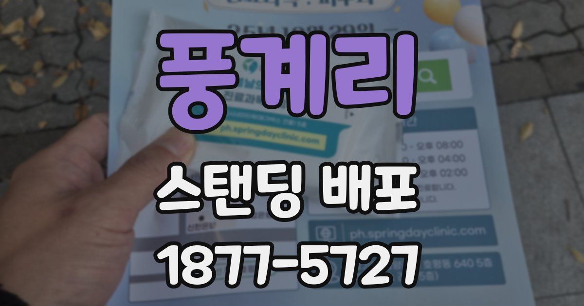 풍계리 스탠딩 배포