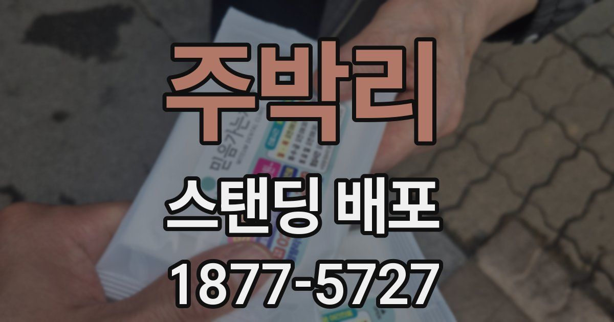 주박리 스탠딩 배포