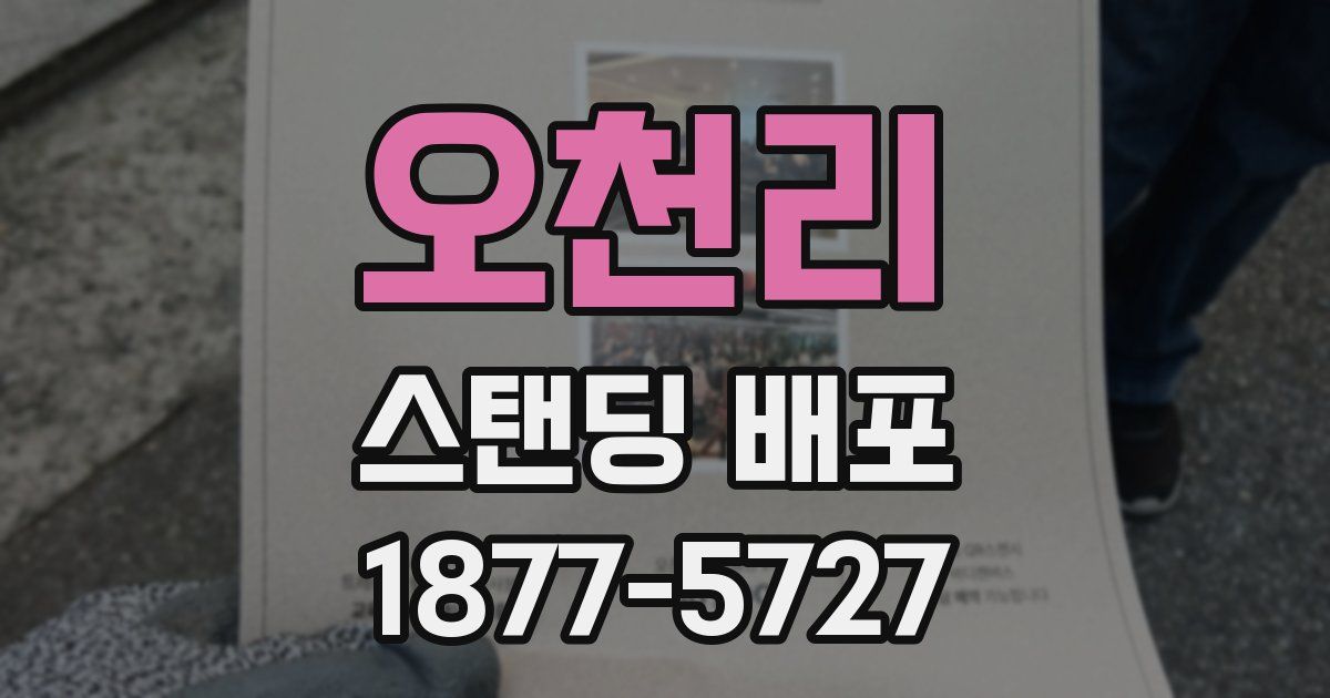 오천리 스탠딩 배포