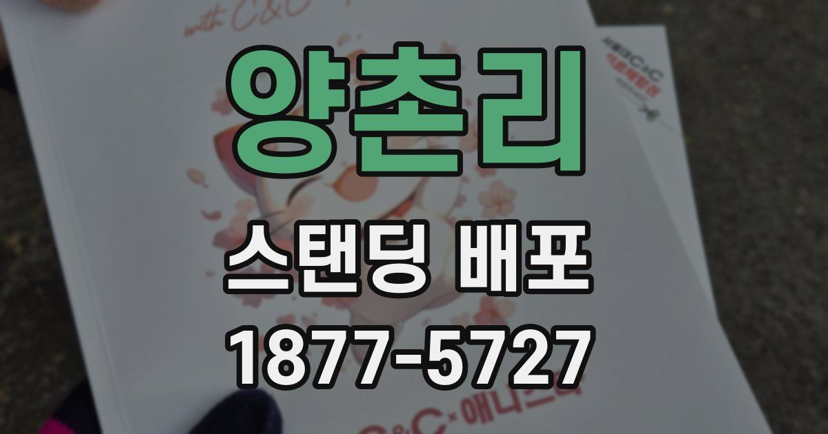 양촌리 스탠딩 배포