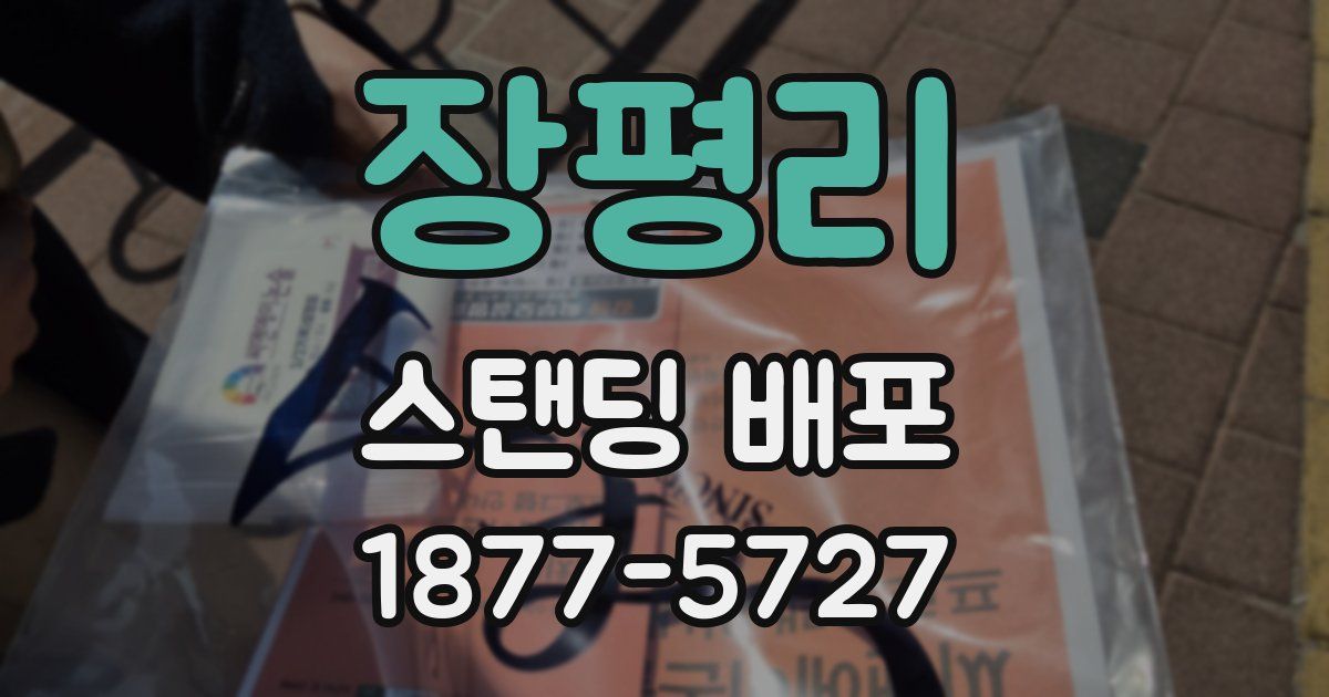 장평리 스탠딩 배포