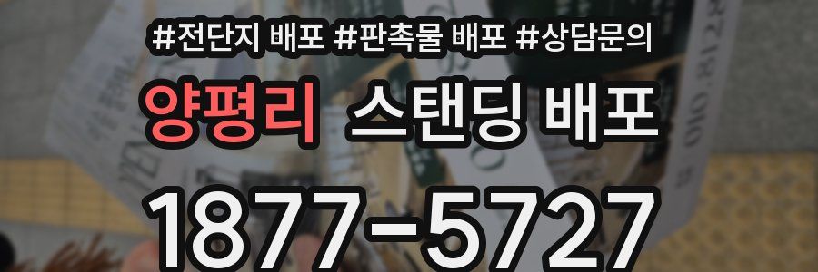 양평리 스탠딩 배포