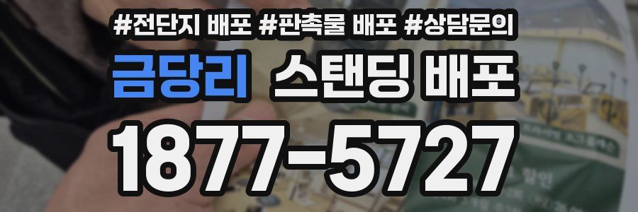 금당리 스탠딩 배포