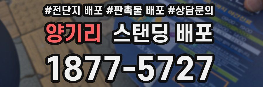 양기리 스탠딩 배포