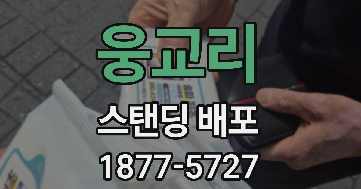 웅교리 스탠딩 배포