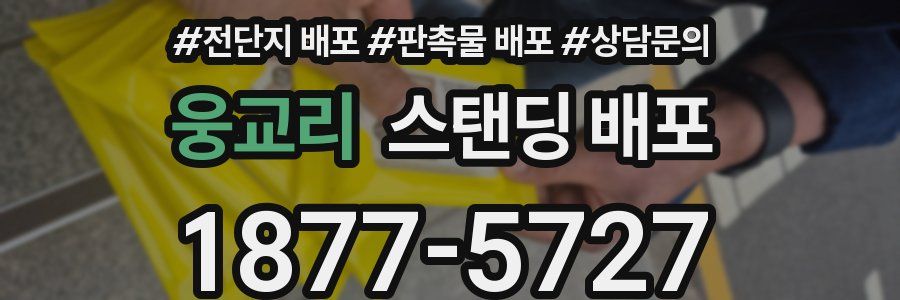 웅교리 스탠딩 배포