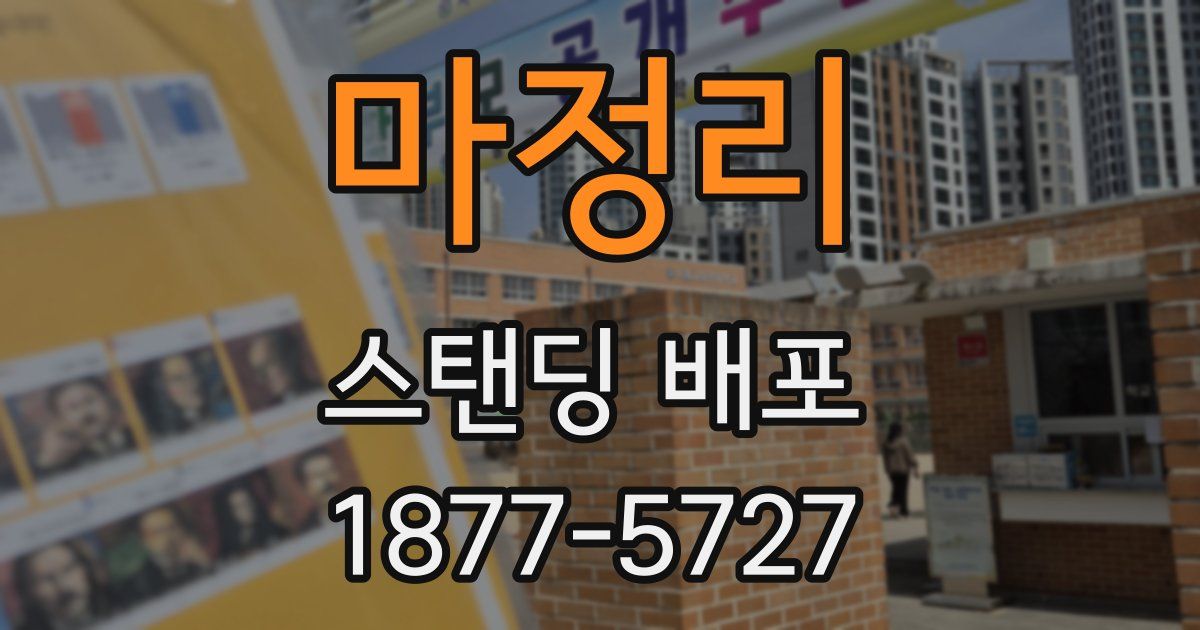 마정리 스탠딩 배포
