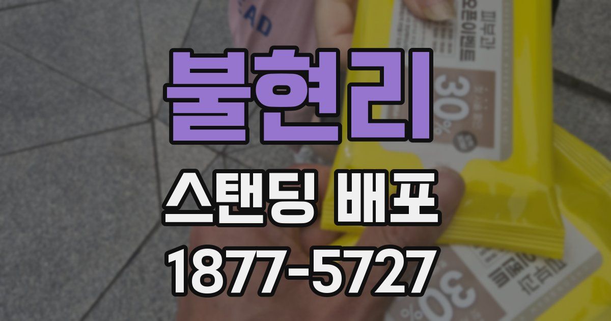 불현리 스탠딩 배포