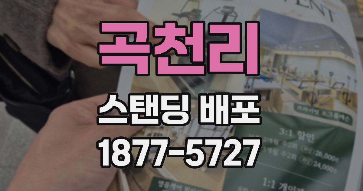 곡천리 스탠딩 배포
