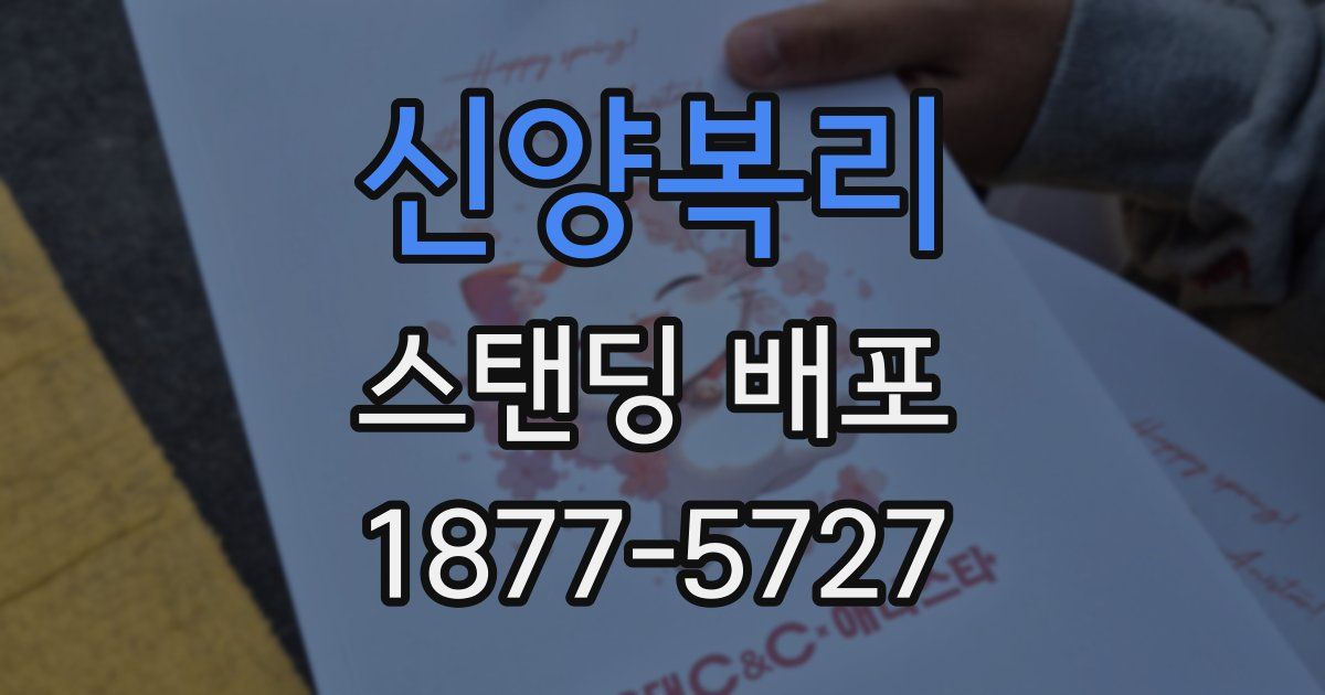 신양복리 스탠딩 배포