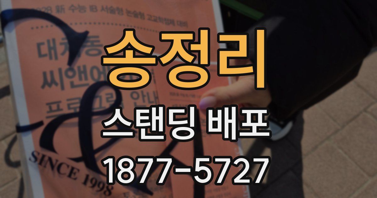 송정리 스탠딩 배포