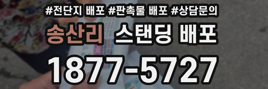 송산리 스탠딩 배포