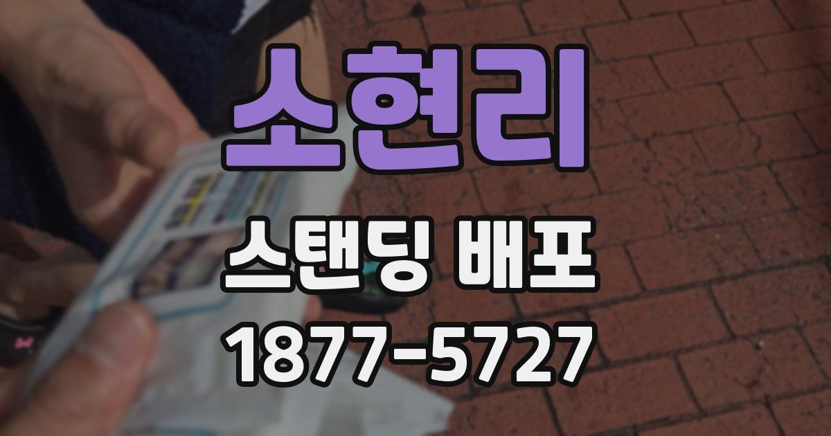 소현리 스탠딩 배포