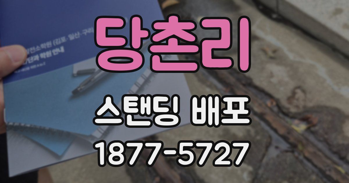 당촌리 스탠딩 배포