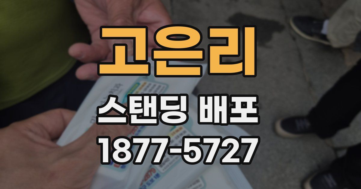 고은리 스탠딩 배포
