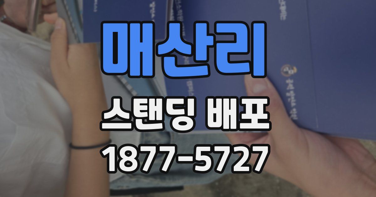 매산리 스탠딩 배포