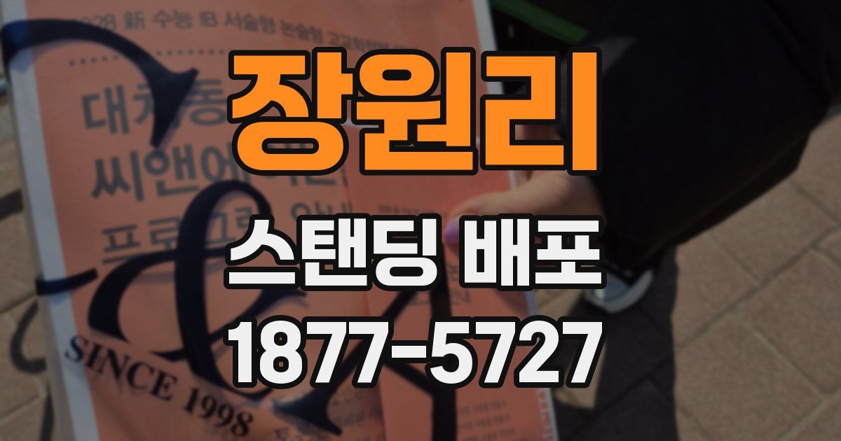 장원리 스탠딩 배포