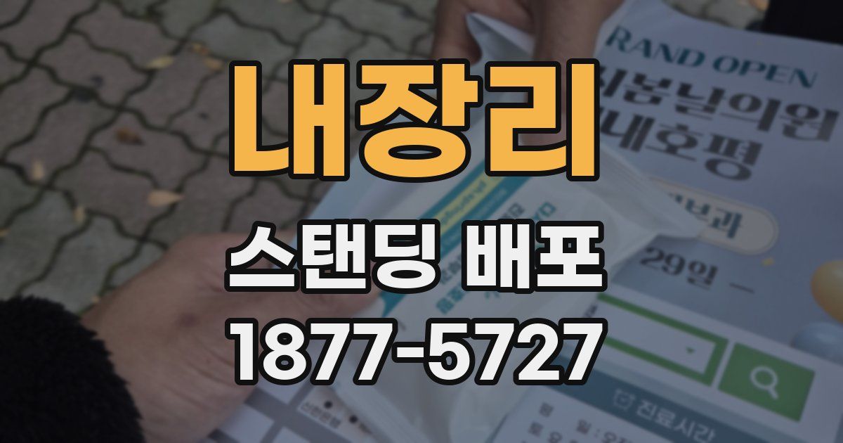 내장리 스탠딩 배포