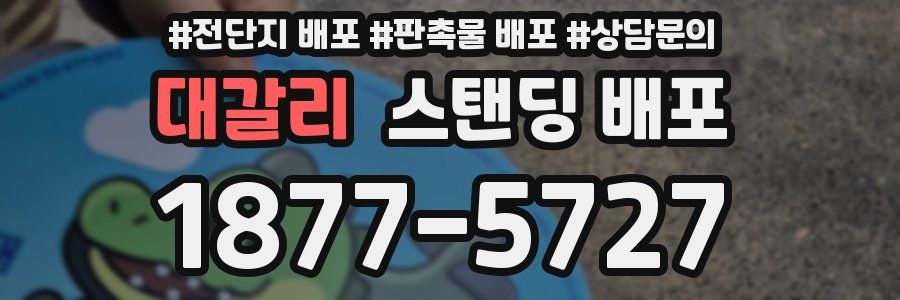 대갈리 스탠딩 배포