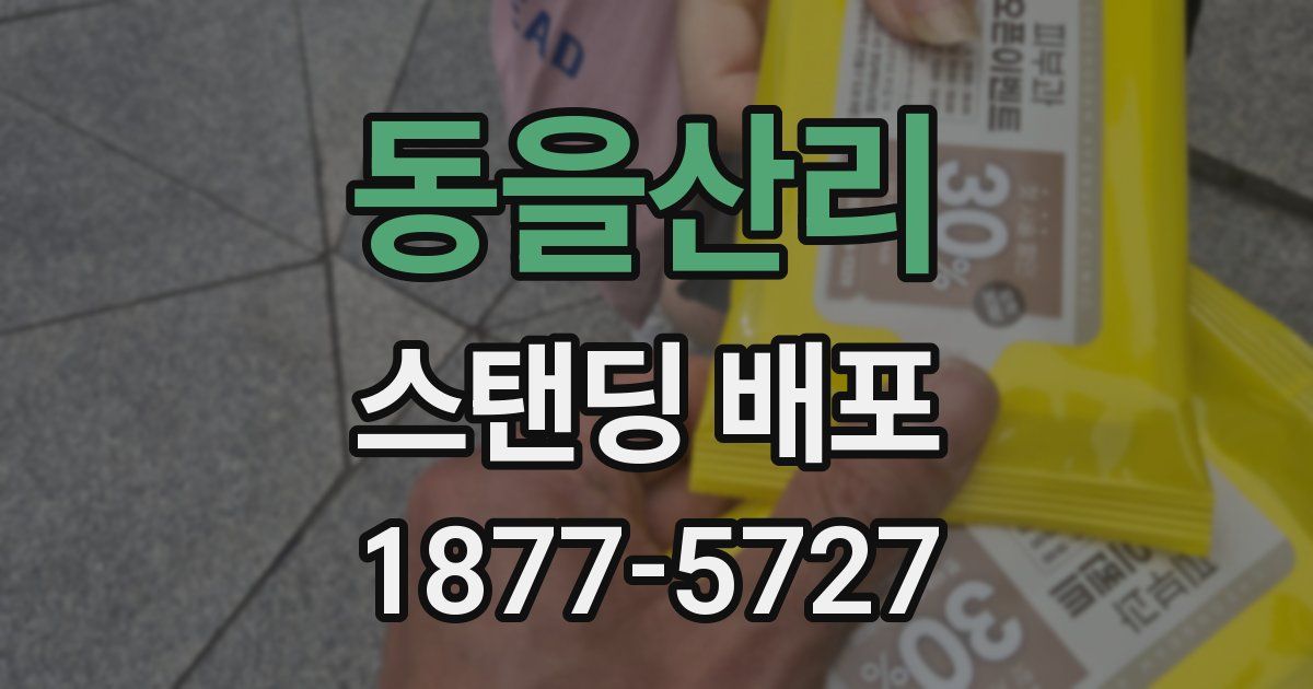 동을산리 스탠딩 배포