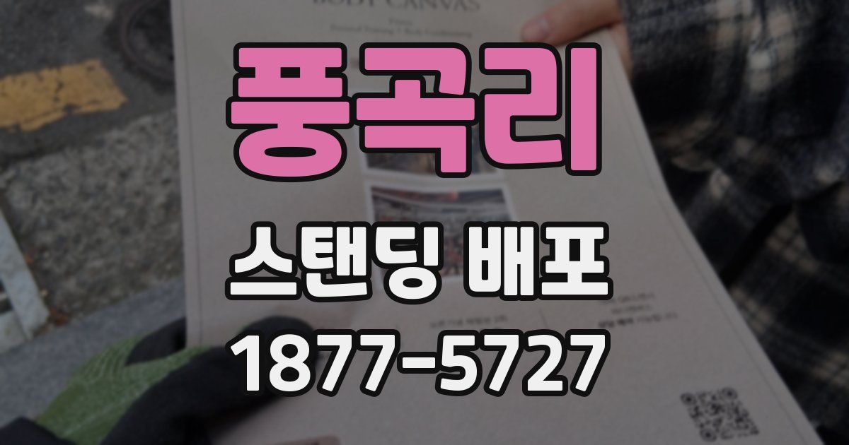 풍곡리 스탠딩 배포