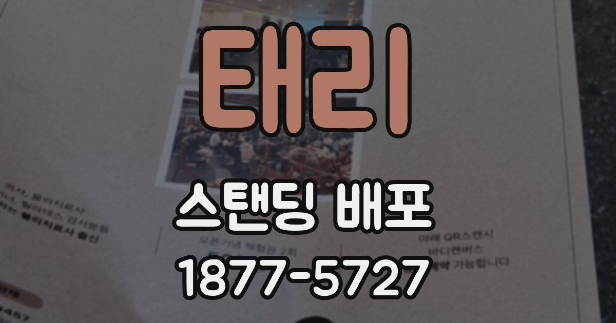 태리 스탠딩 배포