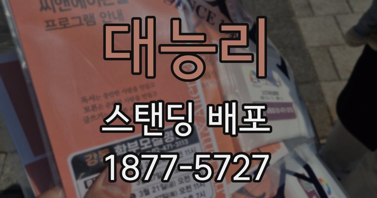 대능리 스탠딩 배포