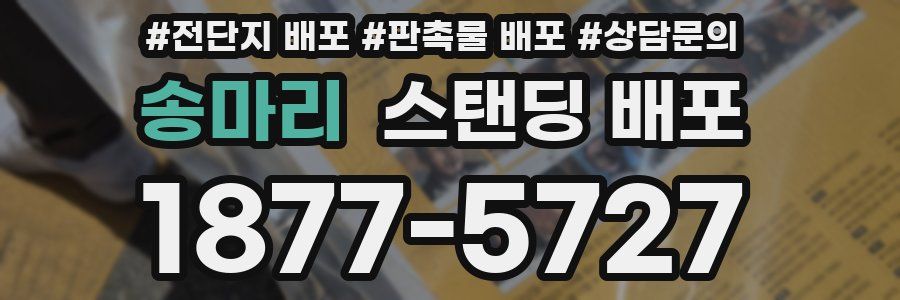 송마리 스탠딩 배포